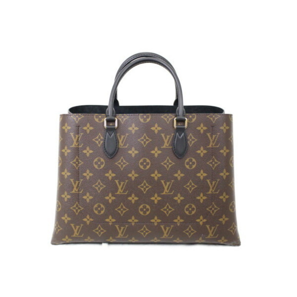 LOUIS VUITTON Flower Tote Monogram Noir Black Canvas Bag - Picture 2 of 7